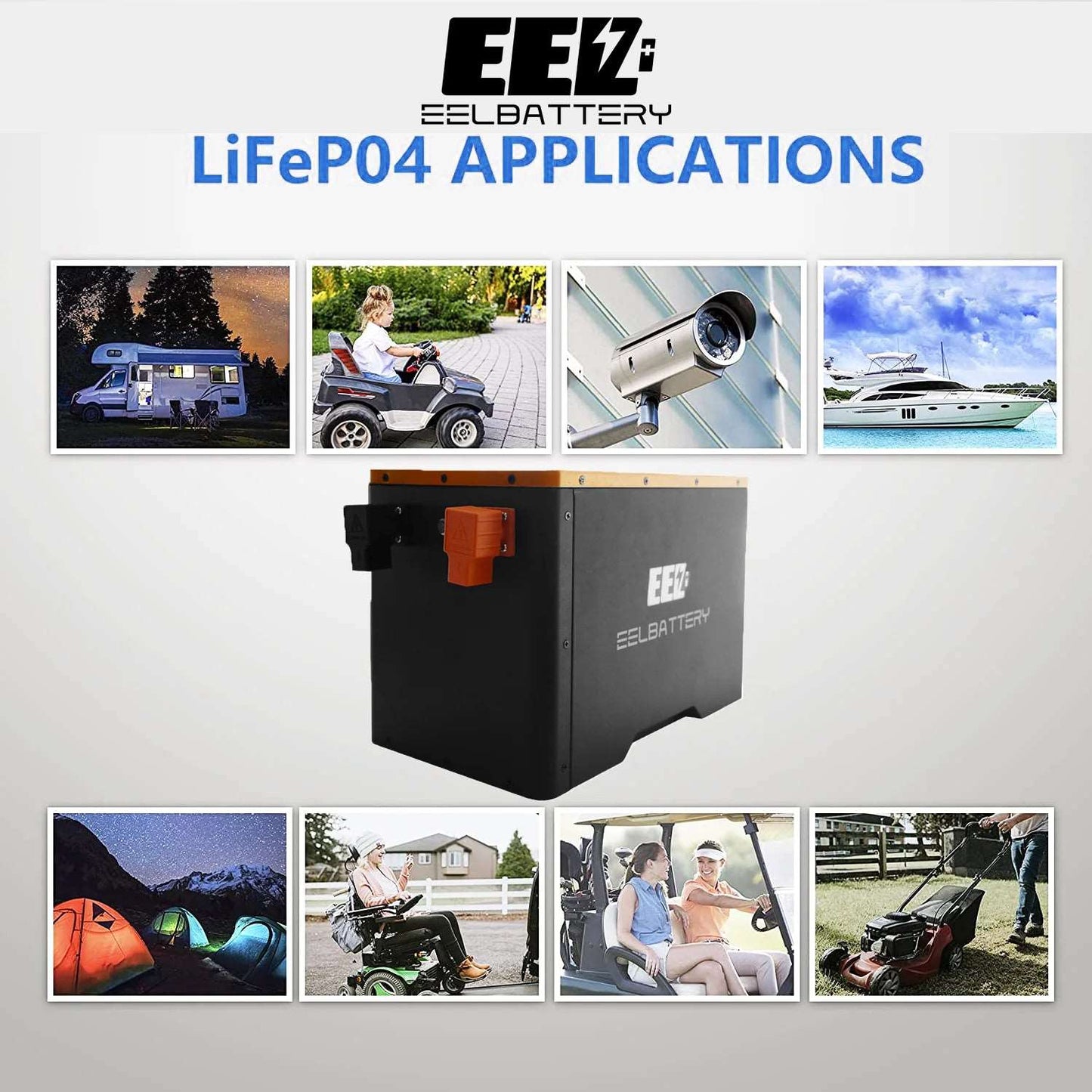 12V LiFePO4 Portable Pre-assemble Battery V2 Pack with JK Bluetooth BMS Active Balance,for Camping RV,EV,Off-Grid