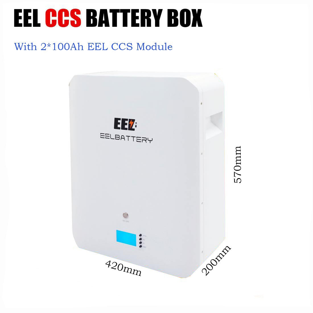 Dimension of EEL 100Ah CCS battery box