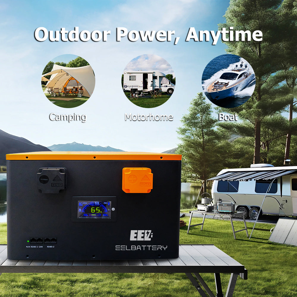 EEL 12V MB56 628Ah DIY Battery Box with Inverter Communication& Bluetooth, Featuring JK 300A BMS & Optional Heater