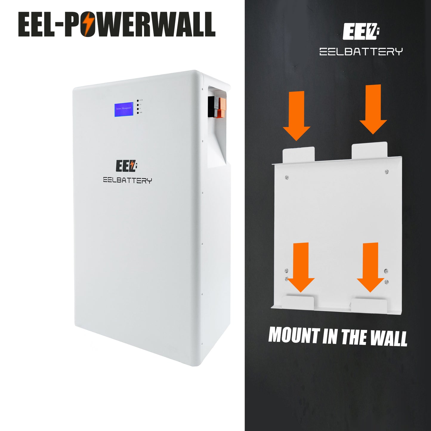 EEL 10kWh 15kWh Power Wall 48V Akkupacks für Solar LiFePO4 230Ah 280Ah Power Bank 16S 200A BMS BT 10E Camping Mobile Power Server Rack