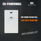 48V 16Kwh EEL Power Wall LiFePO4 Battery Pack Wall-mounted for Home Power Solar Energy Storage System