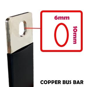 Solid Nickel-Plated Copper LFP Bus Bars 72mm for DIY Battery Contact strip