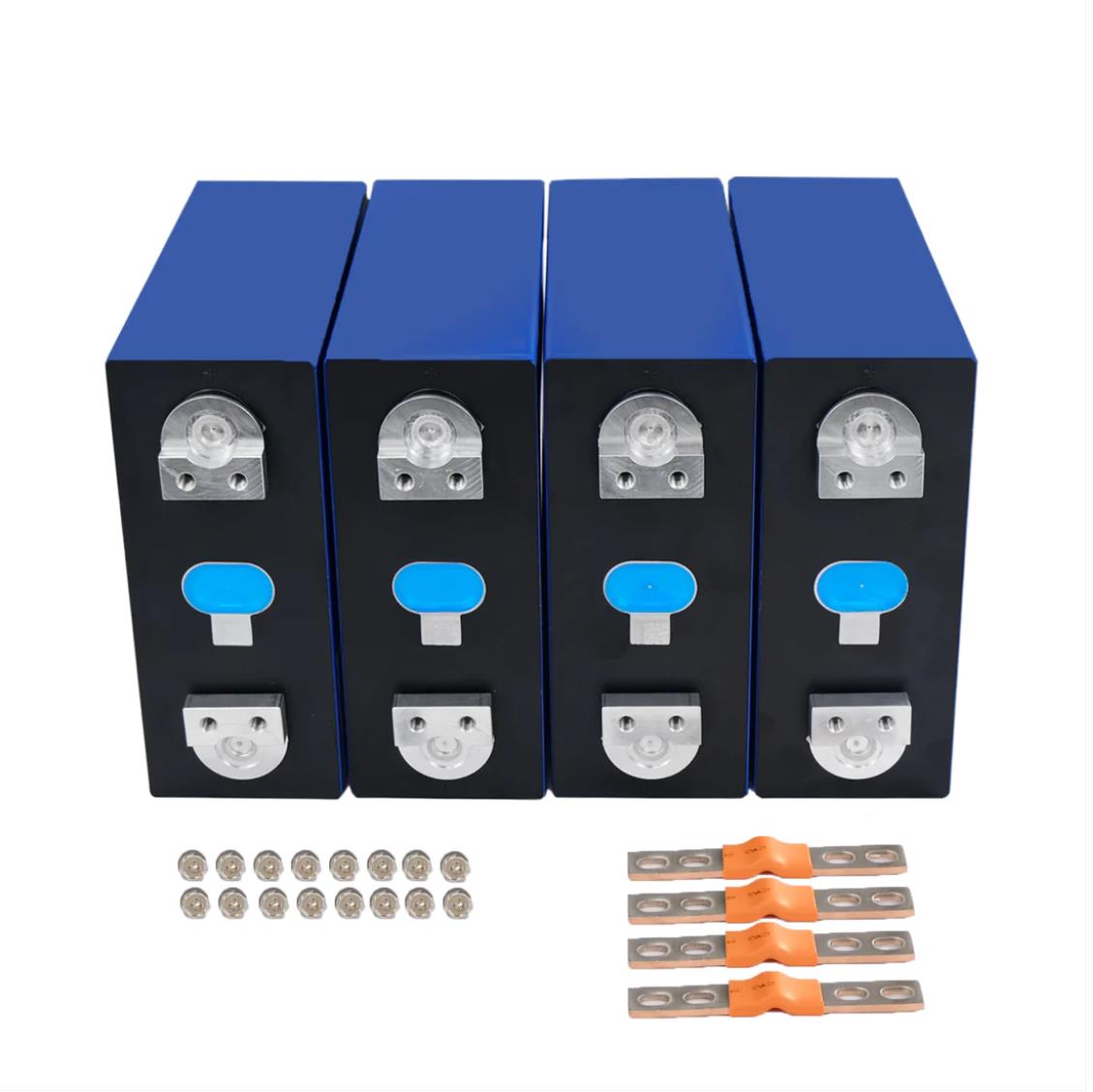 4PCS EVE lf280k V3 3.2V 280Ah Grade A with New Double Holes Studs LiFePO4 Cells ,USA Stock