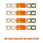 4PCS Flexible 4 holes Nickel-Plated Copper Bus Bar ,Battery Contact strip for EVE Double-hole Terminal Cell