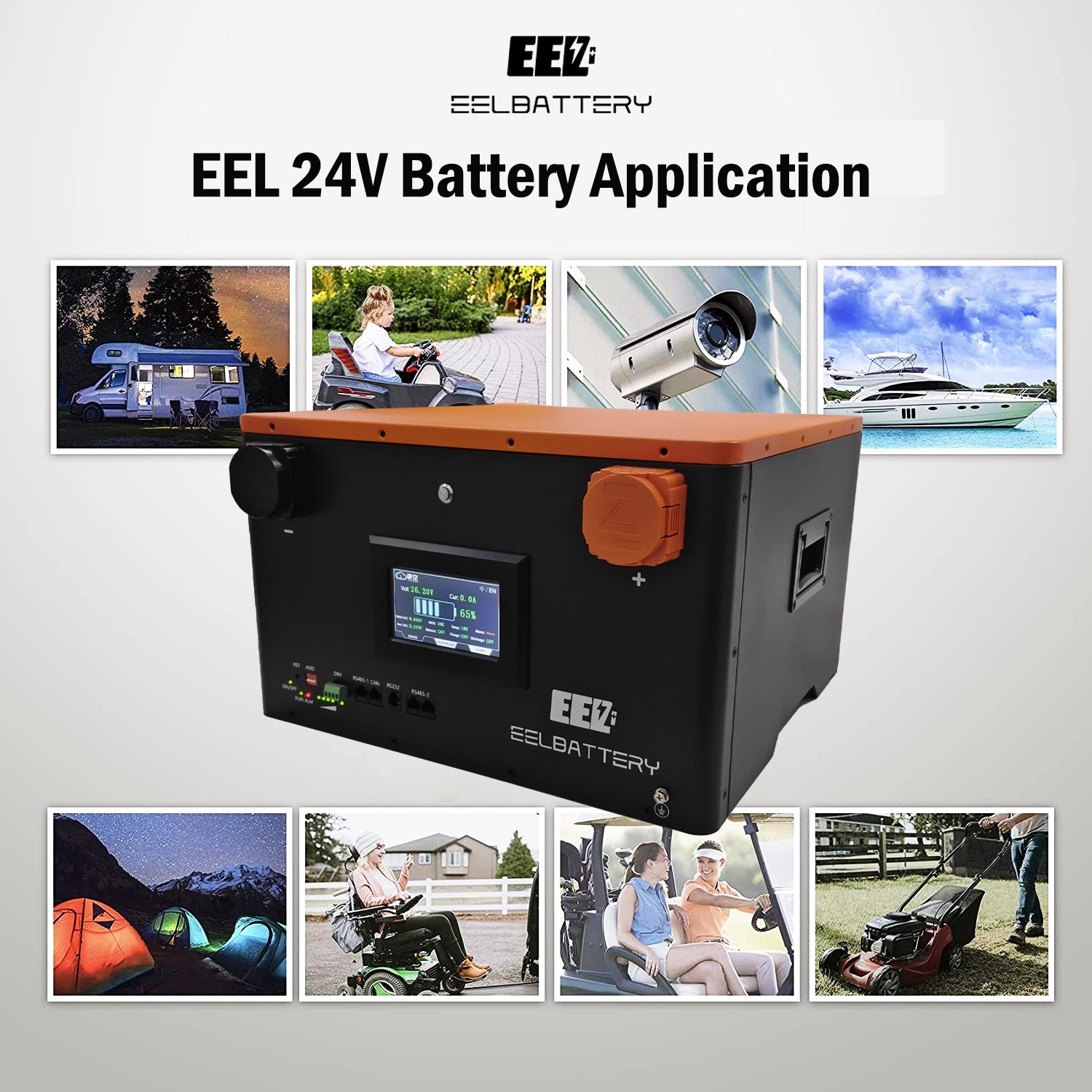 Wide applications of EEL 24V lifepo4 battery