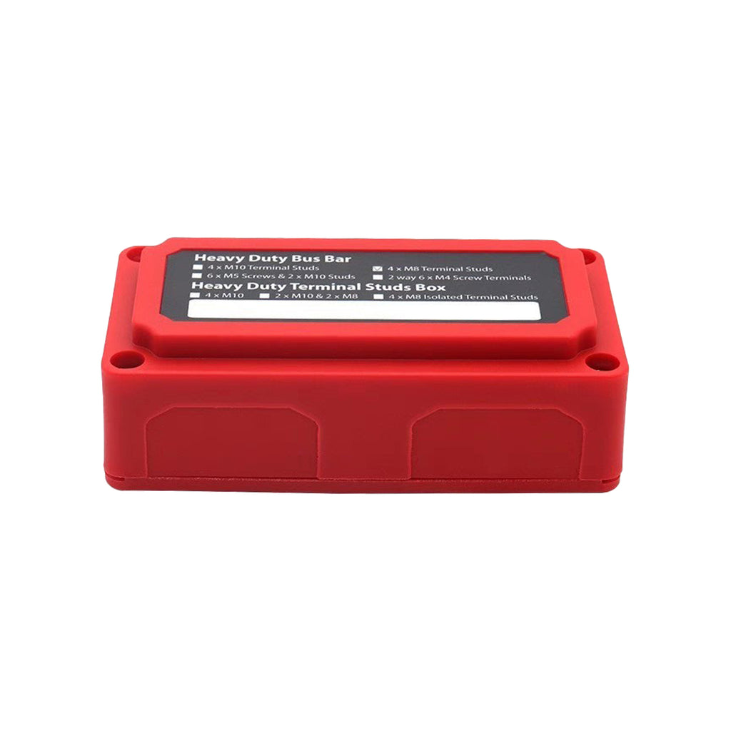 M8 M10 busbar box can carry 300A current, is corrosion-resistant and flame-retardant, and is suitable for yacht, car, and 48V RV modifications.
