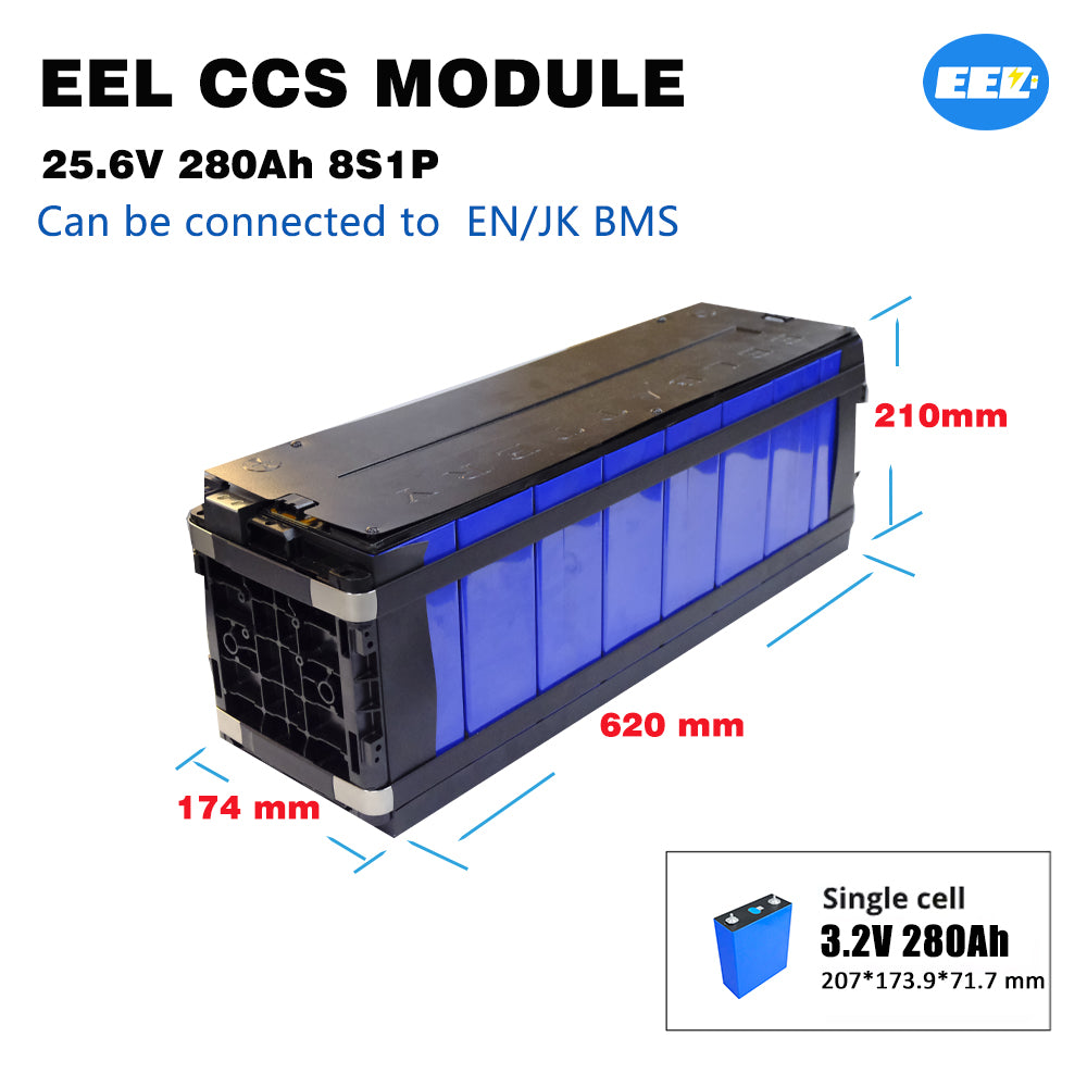 2PCS EEL Integrated Grade A 100Ah/280Ah Lfp Battery CCS Module ,Energy Stackable Type | EU Stock