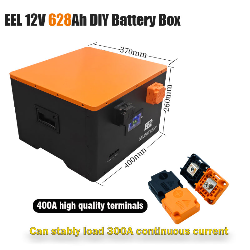 EEL 12V MB56 628Ah DIY Battery Box with Inverter Communication& Bluetooth, Featuring JK 300A BMS & Optional Heater