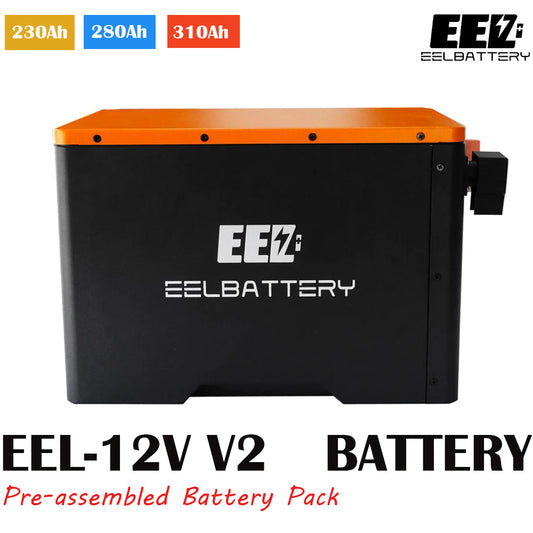12V LiFePO4 Portable  Pre-assemble Battery V2 Pack with JK Bluetooth BMS Active Balance,for Camping RV,EV,Off-Grid