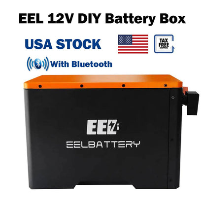 EEL 12V LiFePO4 battery case with JK 200A bluetooth BMS for Golf Cart,RV,EV,boat,USA Stock Pre-Sale