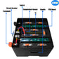 24V LiFePO4 Battery 280 DIY Case with JK 200A Active Balance BMS for Solar Power,Golf Cart,RV,EV EU Stock