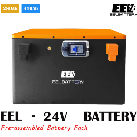 24V LiFePO4 Battery Pack with JK 200A Active Balance BMS for camping Solar Power,Golf Cart,RV,EV