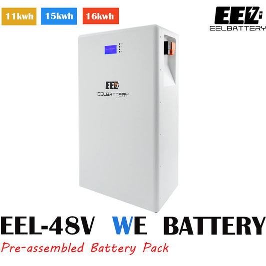 48V 16Kwh EEL Power Wall LiFePO4 Battery Pack Wall-mounted for Home Power Solar Energy Storage System