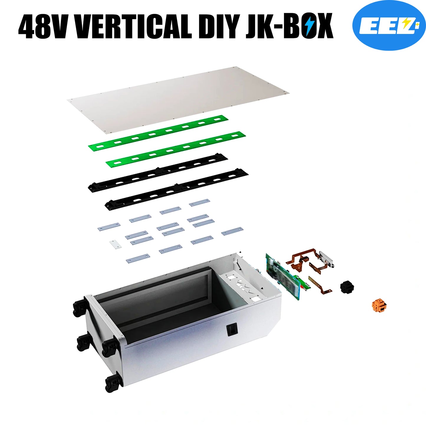 Parts of EEL JK vertical DIY battery box