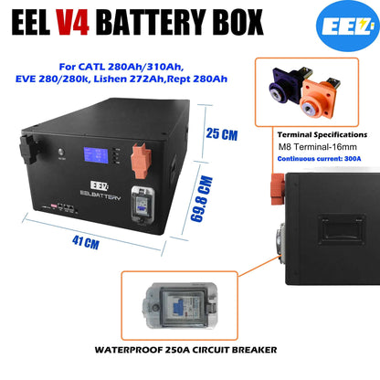 EEL-48V 16S V4 stackable diy battery case with EN BMS EU stock