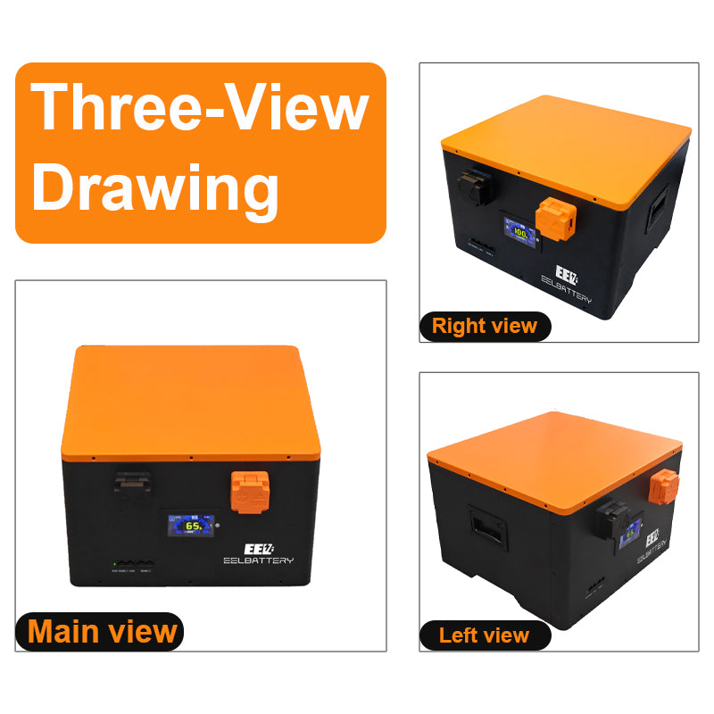 EEL 12V MB56 628Ah DIY Battery Box with Inverter Communication& Bluetooth, Featuring JK 300A BMS & Optional Heater