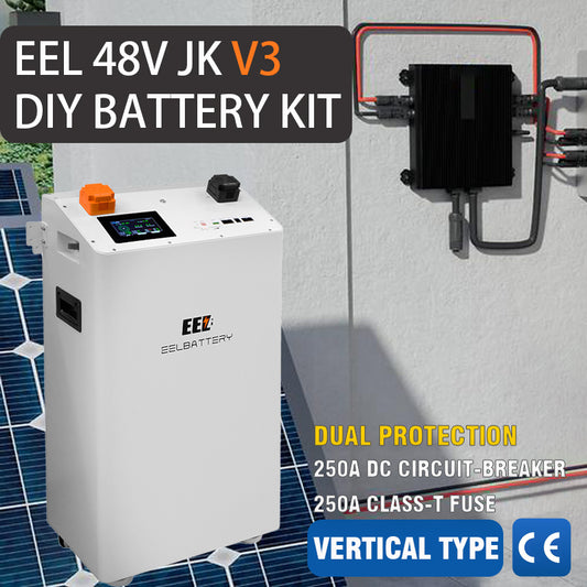 Check out our latest release — EEL 48V JK V3 vertical battery kit

Key improvements:

250A breaker + Class T fuse for dual-circuit protection

Recessed structural design for enhanced stability

Expanded contact surface with smooth finish (400A rating)

High-insulation components and concealed screws for safety

Premium copper busbars maximizing conductivity

Build a safer, more efficient home battery system with the upgraded JK V3 Kit.