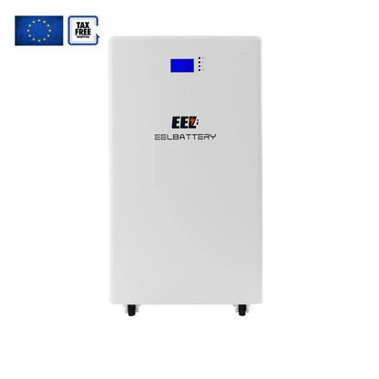 EEL-48V 16S DIY Vertical white Battery  Case with 200A Bluetooth EN BMS for solar Energy Storage,EU stock