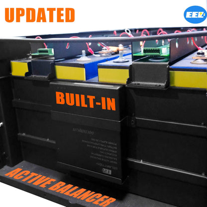 EU Inventory EEL 48V 16S V3 Server Rack Battery DIY BOX Stackable Type with Fuse(suit for 280/302Ah cells) pre-sale