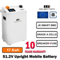 EU Stock - 48V 17Kwh EEL Self-heating Upright LiFePO₄ Battery Pack for Residential Solar Energy Storage Systems