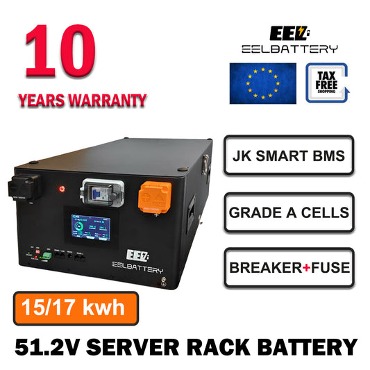EU Stock Pre-sale-EEL 15Kwh/17Kwh Pre-assembled Home Solar LiFePO4 Battery Server Rack Energy Storage System