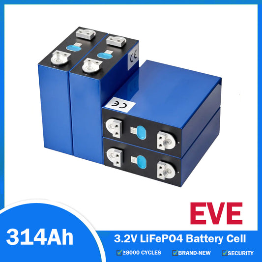 4PCS 3.2V EVE MB31 314Ah HSEV Prismatic LiFePO4 Battery Cells |China Stock