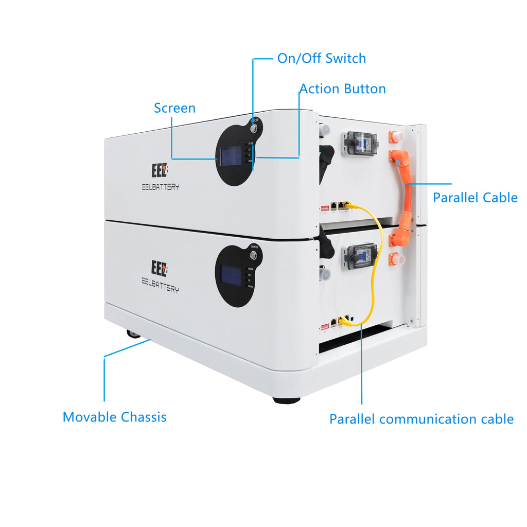 EEL 48V DIY battery case for EEL 280Ah CCS Module,Energy Storage Stackable Type,EU Stock