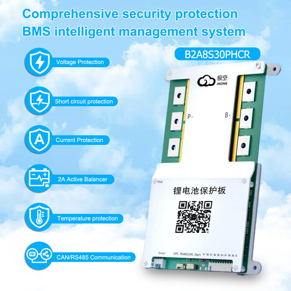 EEL 12V MB56 628Ah DIY Battery Box with Inverter Communication& Bluetooth, Featuring JK 300A BMS & Optional Heater