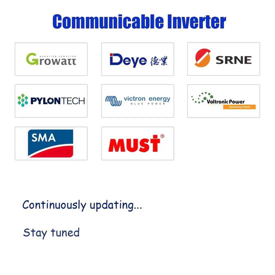 JK BMS compatible inverter brands