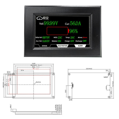 JK LiFepo4 Battery BMS RS485 CAN Module,LCD Display Adapter JK BMS Charger Accessories