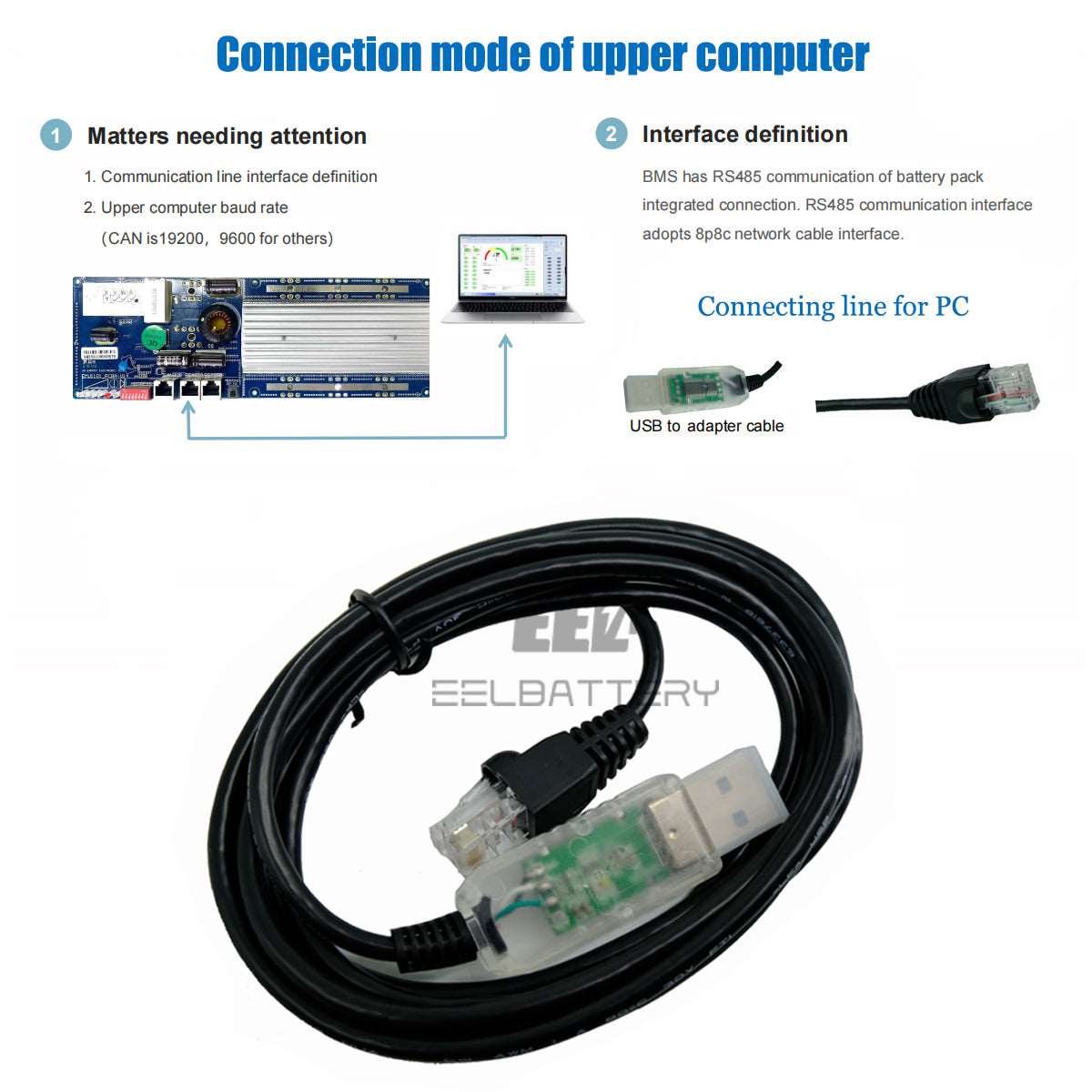 100A 150A 200A 8S 16S 24V 48V CAN/RS485 Lifepo4 Battery EN BMS Protection Board