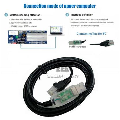 100A 150A 200A 8S 16S 24V 48V CAN/RS485 Lifepo4 Battery EN BMS Protection Board