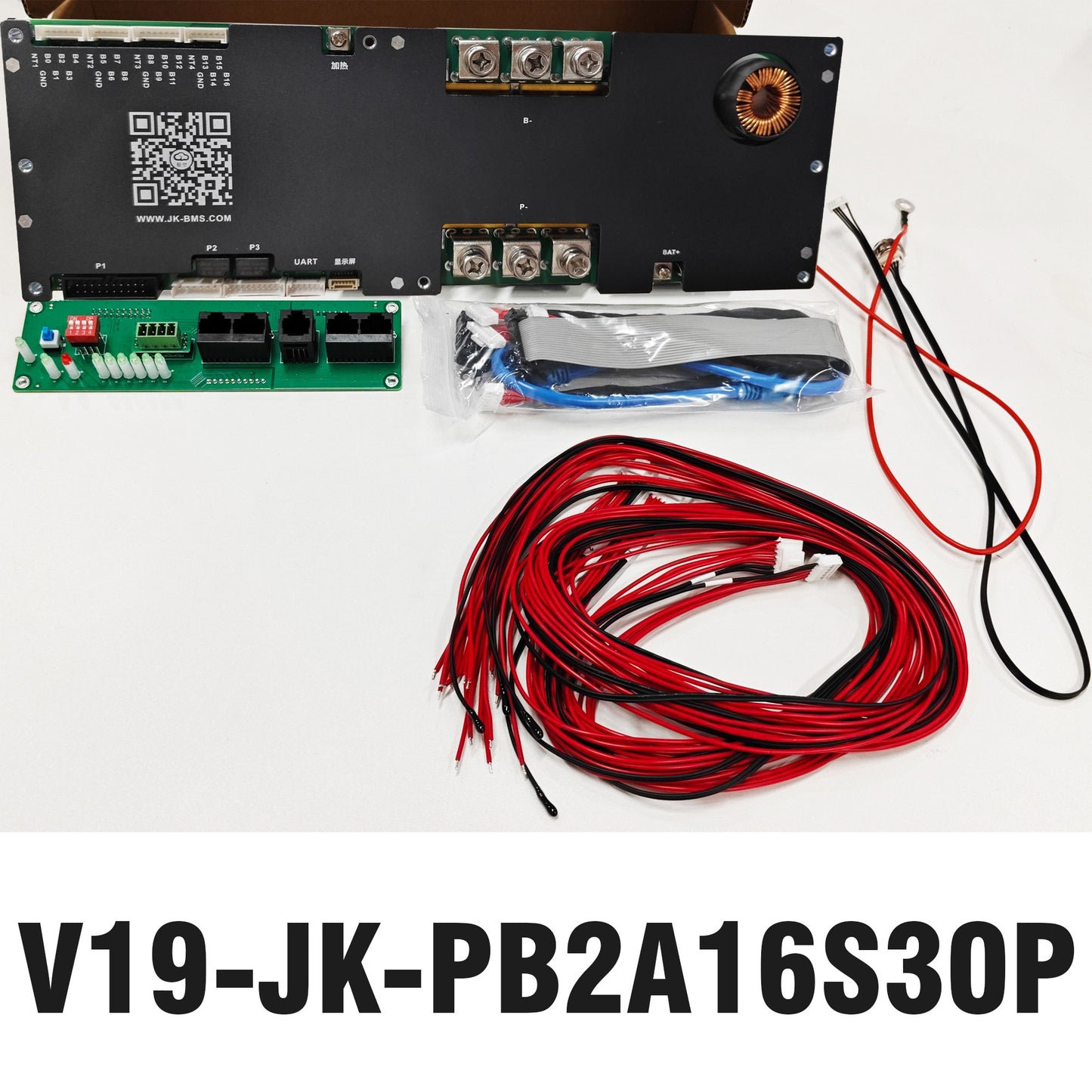 JK V19 3000A BMS with signal acquisition line.