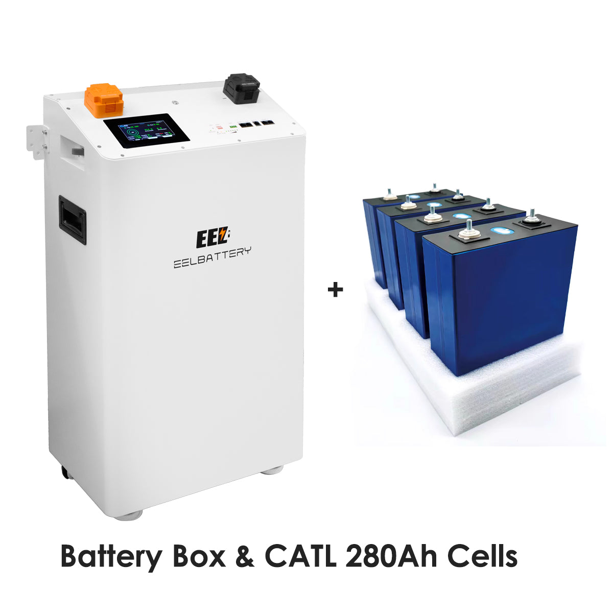 US Stock Pre-sale White V19 BMS V3 Vertical Box 16s 3.2V Lifepo4 Home Energy Storage Vertical EEL Battery Box