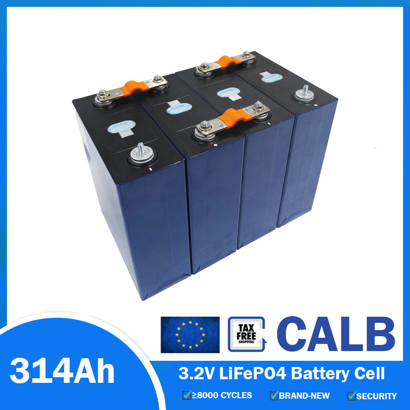 4PCS CALB 3.2V 314Ah Prismatic LiFePO4 Battery Cell For Solar Energy Storage System | EU Stock