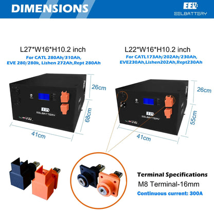 51.2v 15Kwh EEL Server Rack LiFePO4 Battery Pack Home Power Solar Energy Storage System