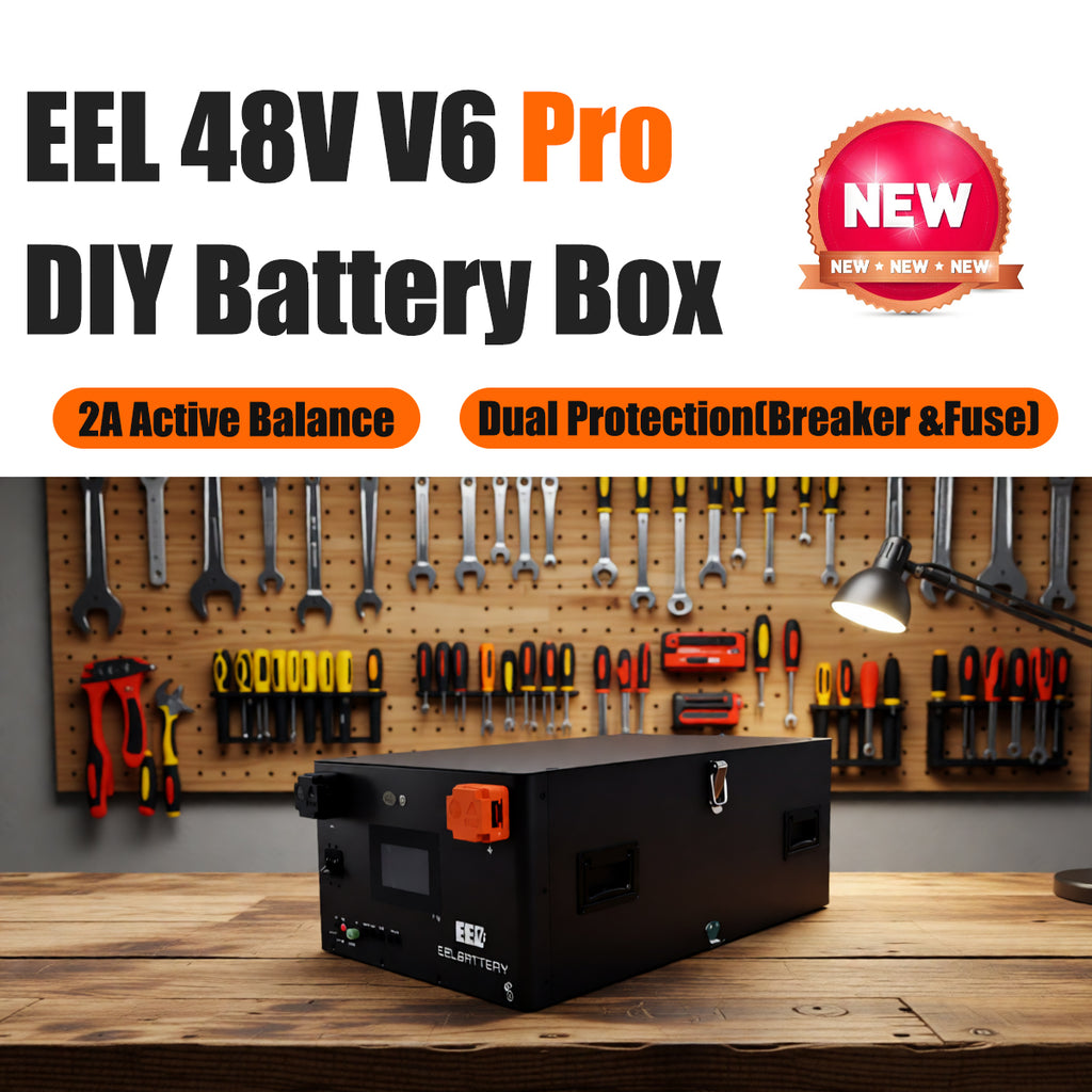 China stock-EEL 48V 16S JK V6 pro DIy horizon battery box,for home energy storage system