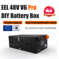 EU Stock - EEL 48V JK V19 BMS V6 pro DIY Battery Box, equipped with a 200A hydraulic electromagnetic DC circuit breaker and a 250A T-class fuse, and includes a small fire extinguisher. All parts are pre-assembled, and users can assemble a 15kWh/17kWh home server rack battery in just one hour using it and 16 square lithium iron phosphate cells. It can provide a stable power supply when you encounter power outages or switch to off-grid living.